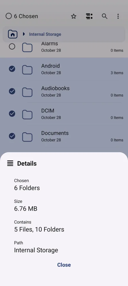 Advanced File Manager — Multi-select bulk actions