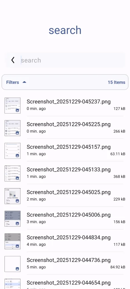 Advanced File Manager — Search across all storage